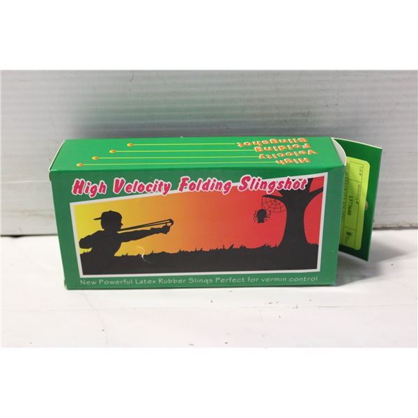 HIGH VELOCITY FOLDING SLINGSHOT