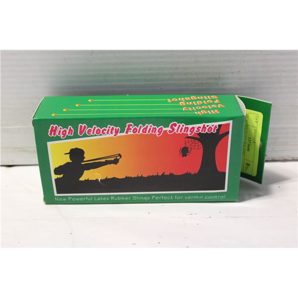 HIGH VELOCITY FOLDING SLINGSHOT