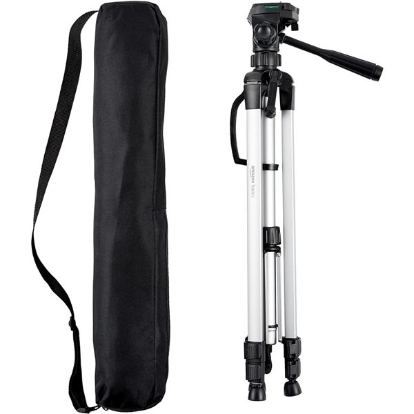 NEW AMAZON BASICS LIGHTWEIGHT ALUMINUM TRIPOD