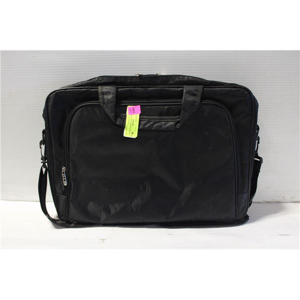 BLACK PADDED LAPTOP CARRY CASE - WATERPROOF