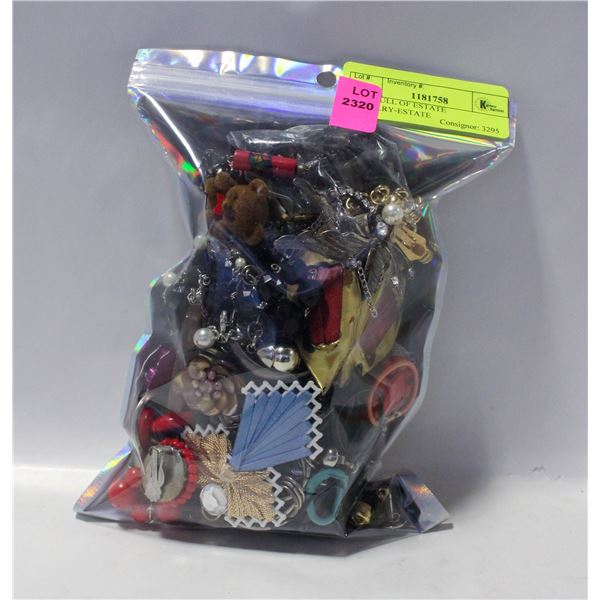 BAG FULL OF ESTATE JEWELRY-ESTATE