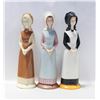 Image 1 : SET OF 3 TALL CERAMIC LADIES
