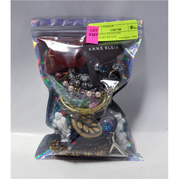 BAG FULL OF ESTATE JEWELRY-ESTATE