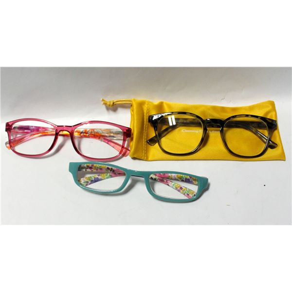 3 PAIRS OF READING GLASSES