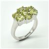 BZ1819-62 SILVER PERIDOT(2.75CT) RING
