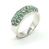 BZ1819-72 SILVER EMERALD(0.9CT) RING