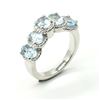 BZ1819-88 SILVER BLUE TOPAZ(4.45CT) RING