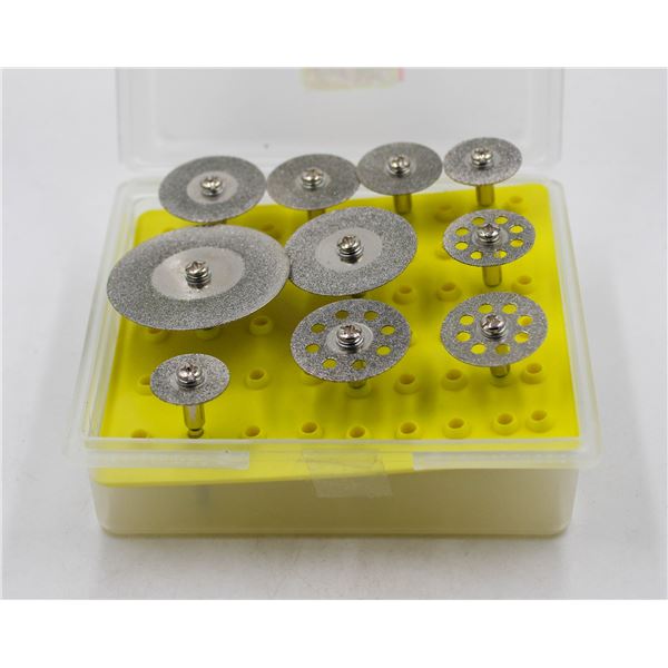 BOX OF ROTARY WHEELS VARIOUS SIZES