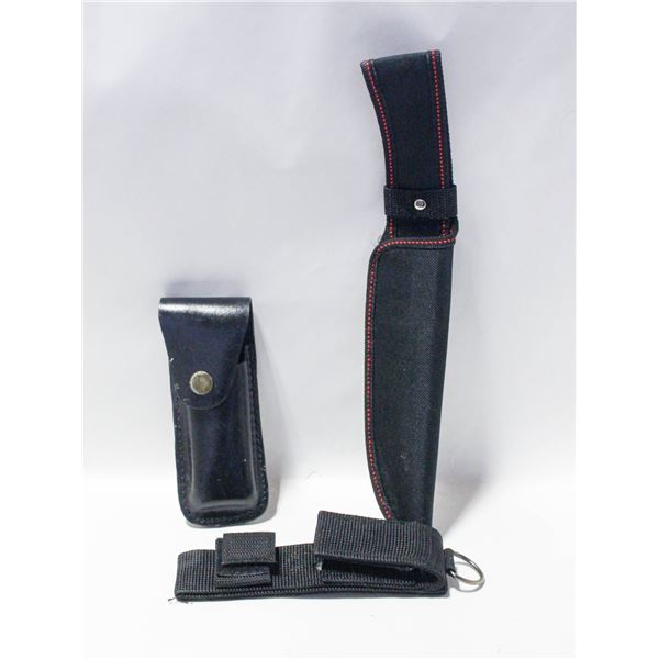 BAG OF KNIFE SHEATHS VARIOUS SIZES
