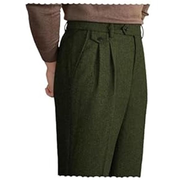 NEW AMAZON ESSENTIALS 36 X 29 GREEN DRESS PANTS