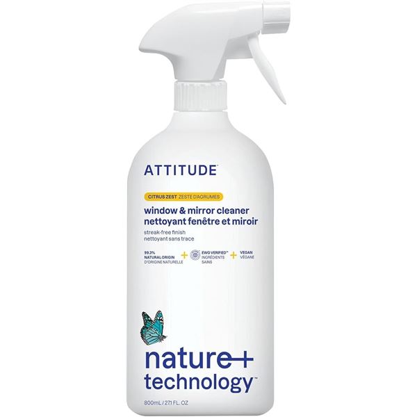 NEW 800ML ATTITUDE CITRUS ZEST WINDOW MIRROR CLEAN