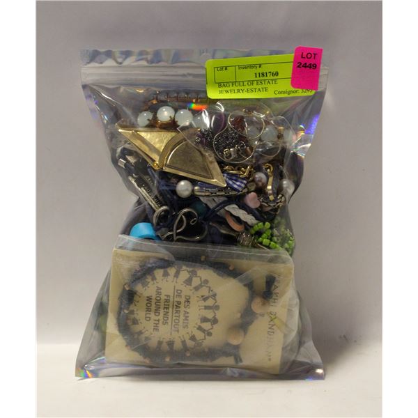 BAG FULL OF ESTATE JEWELRY-ESTATE
