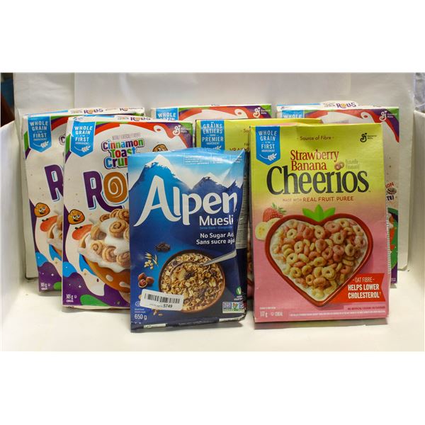 NEW BOX OF 7 MIXED CEREALS