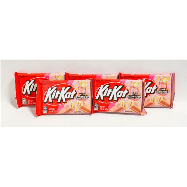 5 NEW NESTLE KITKAT PINK LEMONADE LIMITED EDITION