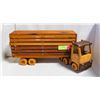 Image 1 : LARGE 16 INCH CARVED WOOD SEMI TRUCK