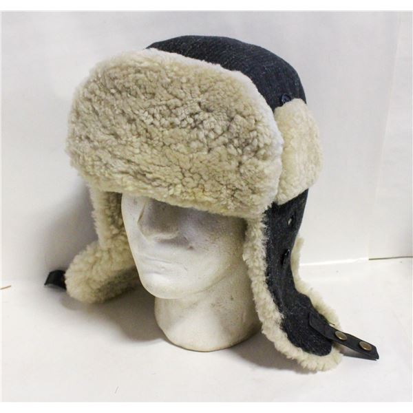 TILLEY AVIATOR HAT GENUINE SHEARLING