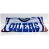 Image 1 : OILERS BLANKET APROX 49X52 INCH