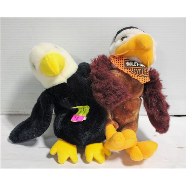 2 BIRD STUFFIES TY & HARLEY