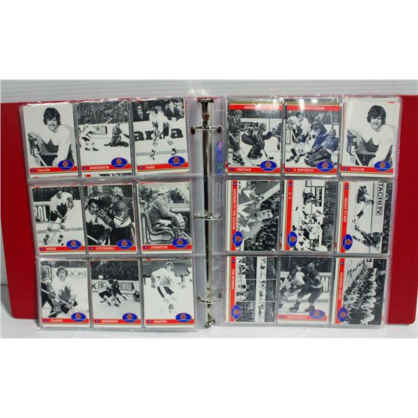 BINDER 1972 TEAM CANADA COLLECTOR CARDS