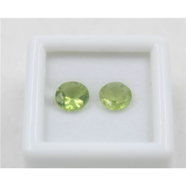 #226- NATURAL GREEN PERIDOT GEMSTONES  2.25 CT