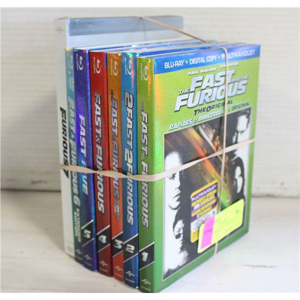 FAST & FURIOUS 1-7 - BLURAY & DVD
