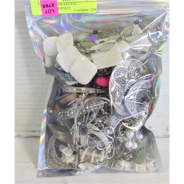 BAG FULL OF ESTATE JEWELRY-ESTATE