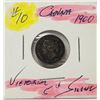 7)  CANADIAN 1900 VICTORIAN NICKLE, 92.5% SILVER.