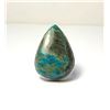 20)  PEAR SHAPED NATURAL CHRYSOCOLLA SIZE 7.5