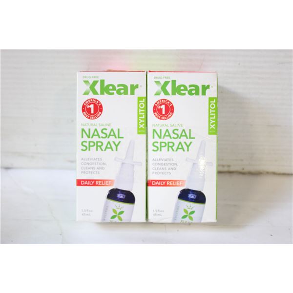 NEW SEALED 2 BOXES XLEAR NASAL SPRAY