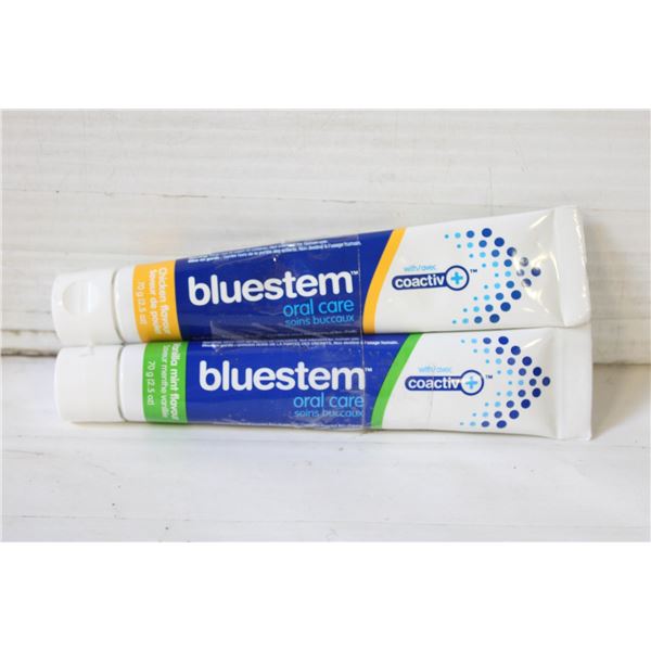 NEW 2 SEALED BLUESTEM TUBES ORAL CARE