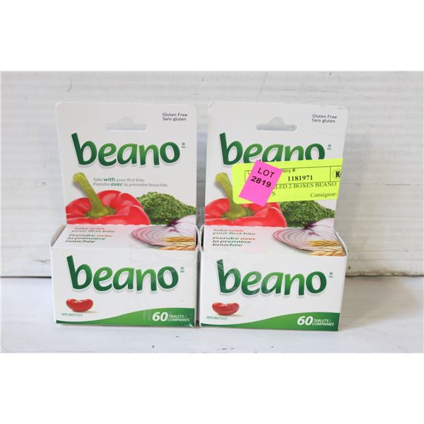 NEW SEALED 2 BOXES BEANO TABLETS