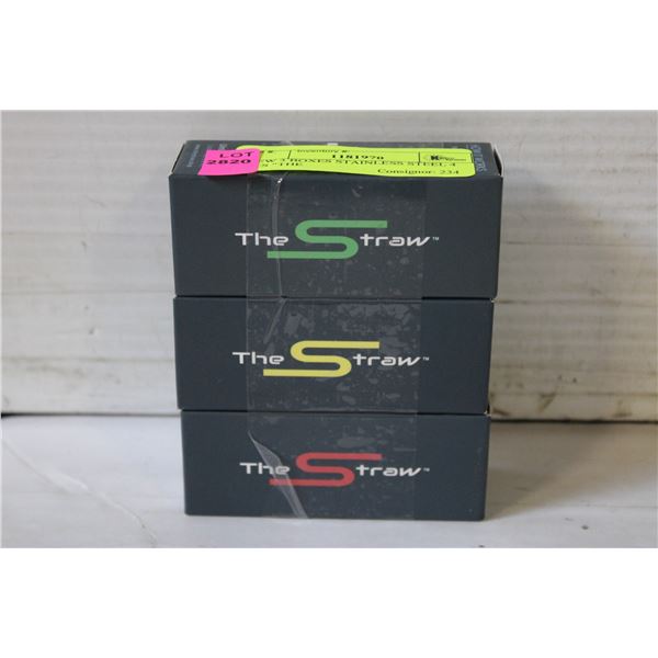 NEW 3 BOXES STAINLESS STEEL 4 PCS "THE