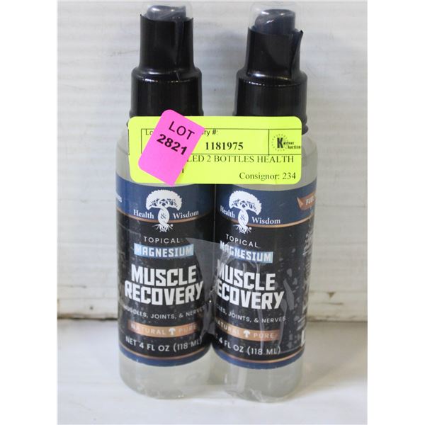 NEW SEALED 2 BOTTLES HEALTH WISDOM