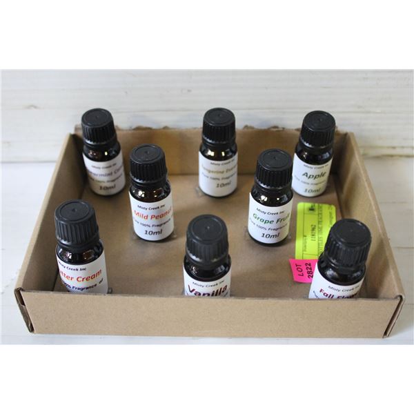 NEW 8 BOTTLES 10ML FRAGRANCE ASSORTED