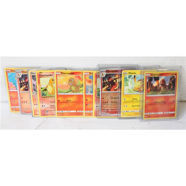 CHARMELEON, CHARMANDER, PIKACHU POKEMON CARDS