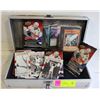 Image 1 : METAL CASE WITH MAGIC CARDS , FOOTBALL , ETC