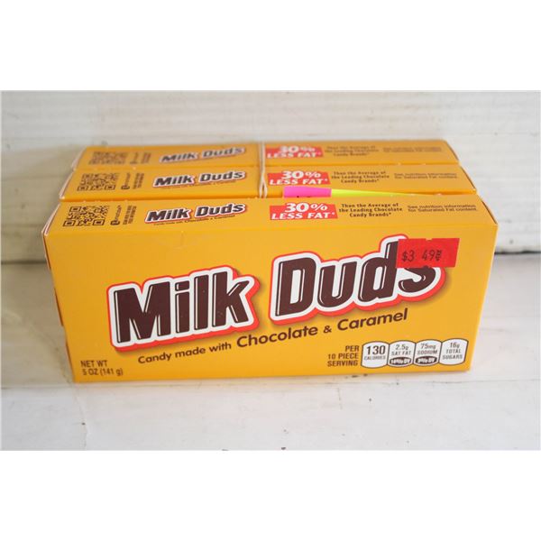 (3) SEALED 5 OZ PACKS MILK DUDS CHOCOLATE