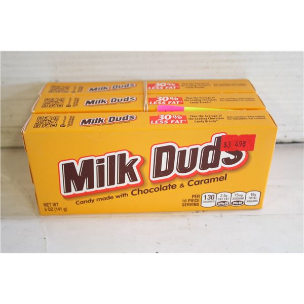 (3) SEALED 5 OZ PACKS MILK DUDS CHOCOLATE