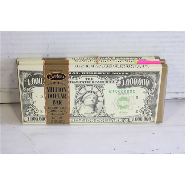 3 NEW MILLION DOLLAR BARS CREAMY MILK CHOCOLATE