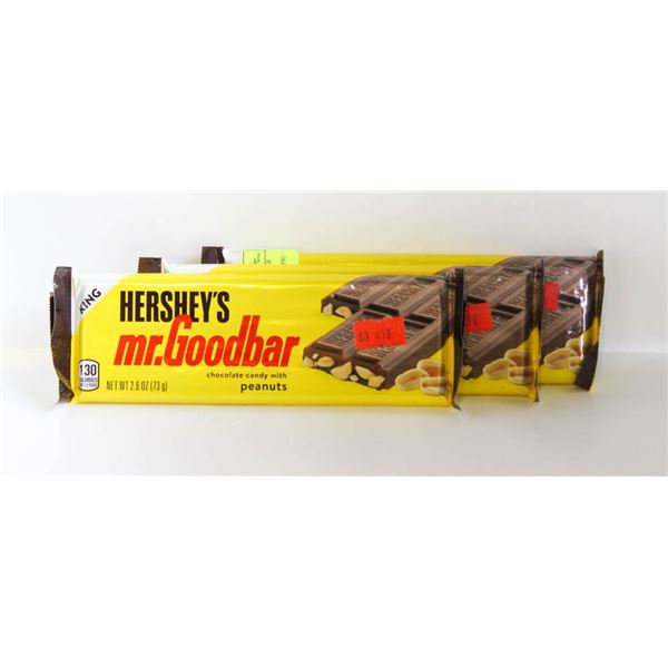 3 NEW HERSHEY'S MR. GOODBAR CHOCOLATE CANDY WITH
