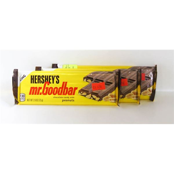 3 NEW HERSHEY'S MR. GOODBAR CHOCOLATE CANDY WITH