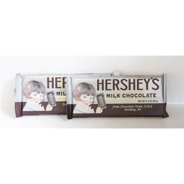 2 NEW HERSHEY'S MILK CHOCOLATE BARS FROM CHOCOLATE