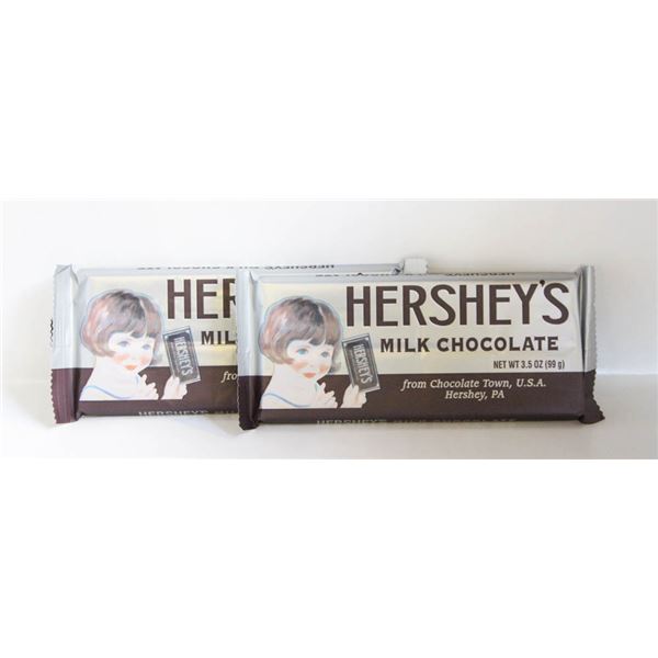 2 NEW HERSHEY'S MILK CHOCOLATE BARS FROM CHOCOLATE