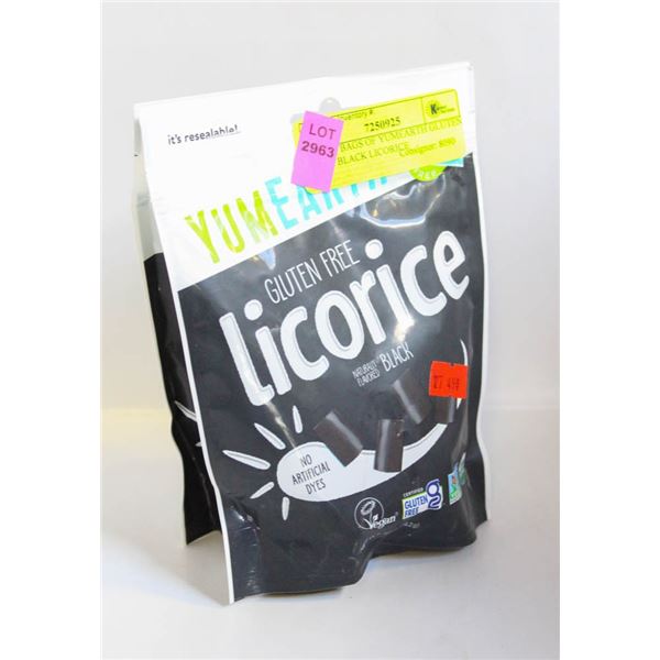 2 NEW BAGS OF YUMEARTH GLUTEN FREE BLACK LICORICE