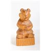 Image 1 : VTG RUSSIAN HAND CARVED SITTING BEAR- 5.5" TALL