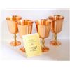 Image 1 : VINTAGE COPPERCRAFT WINE GOBLETS- NEW- SET OF 4