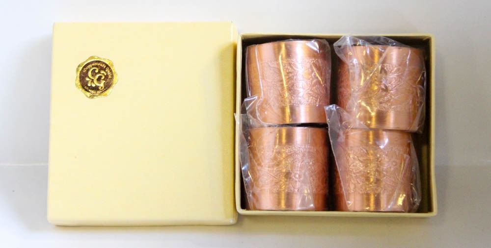 Coppercraft Rings VINTAGE COPPERCRAFT NAPKIN RINGS- NEW- SET OF 4