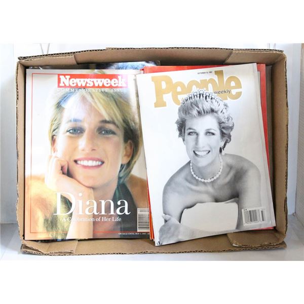 VINTAGE DIANA COMMEMORATIVE MAGAZINES (15)