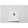 Image 1 : #259-HEATED BLUE SAPPHIRE & CZ  PENDANT