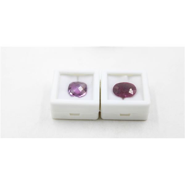 #75-PURPLE AMETHYST 5.50CT & RED RUBY 9.6CT